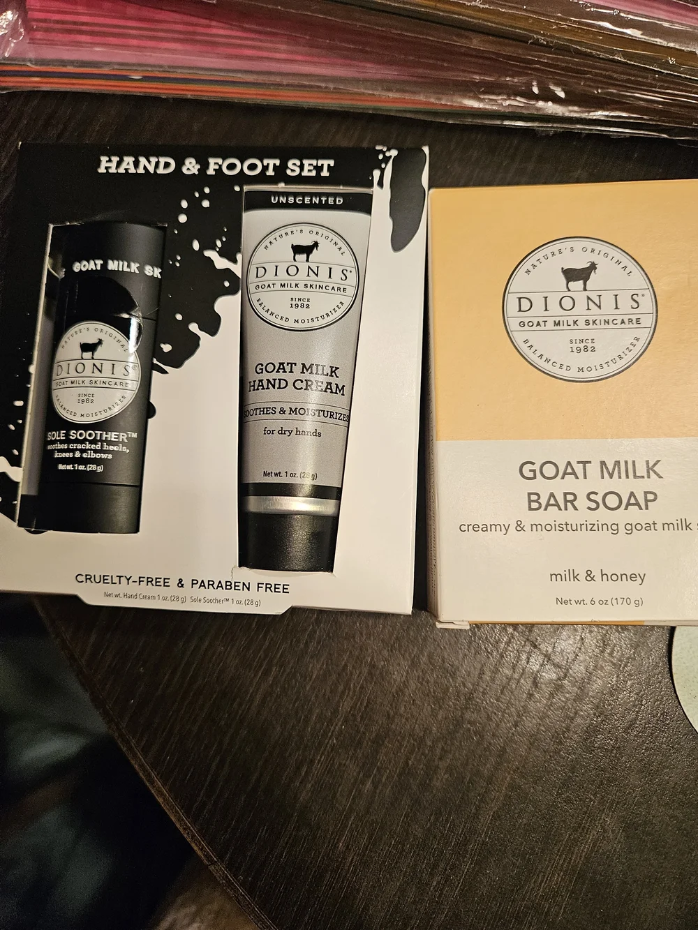 Dionis Goat Milk Hand & Foot Set — Black/White Packaging